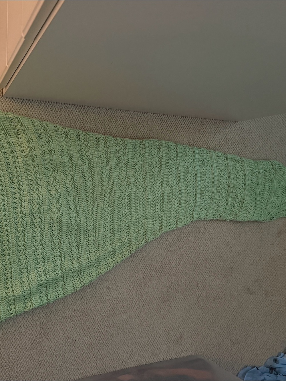 Light Mint Green Crochet Maxi Dress